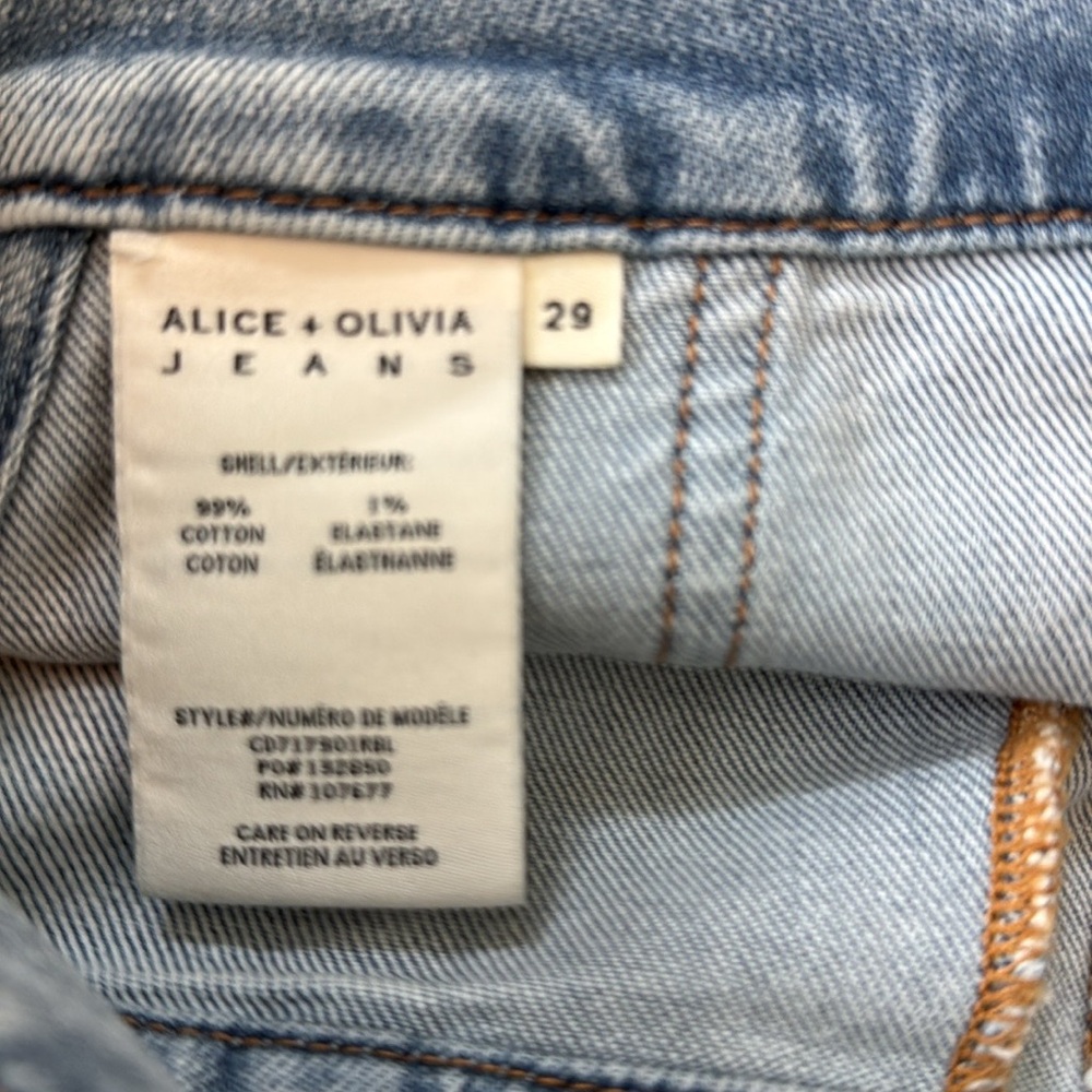 NWOT Alice & Olivia jean shorts - Picture 2 of 4
